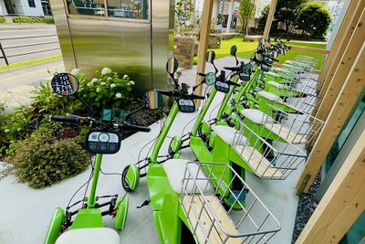 全国初の電動三輪バイクシェアサービス、愛知県春日井市で開始　地域ECモールと連携 画像