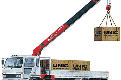 古河ユニックが大型トラック用のクレーンをモデルチェンジ 画像