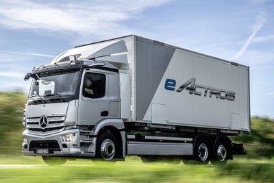 メルセデスベンツ、新型EVトラック『eアクトロス』発表…航続は400km 画像