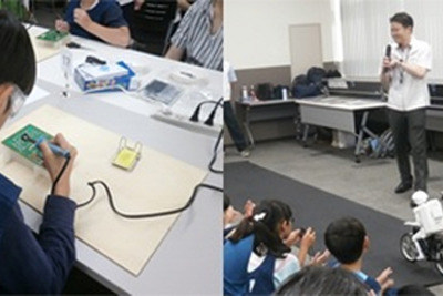 電子工作教室「ぶつからない車型ロボットを作ろう！」　村田製作所 画像