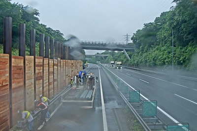 東名上り・裾野IC-沼津IC、1車線通行可能に…7月9日18時頃より 画像