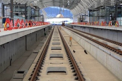 西九州新幹線のレールがすべて繋がる…長崎駅構内で敷設完了 画像
