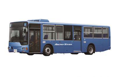 三菱ふそう、大型路線バス『エアロスター』新型発売…前扉にも開扉発車防止装置を設定 画像