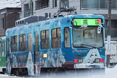 札幌冬の風物詩「雪ミク電車」、今冬は中止　市電の人身事故を受けて 画像