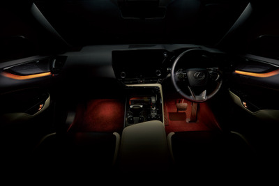 【レクサス NX 新型】全64色、LED車内ランプ搭載…豊田合成が開発 画像
