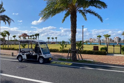 沖縄・北谷で低速電動カートによるカーシェアリング実証事業…観光地型MaaSの新モデル 画像