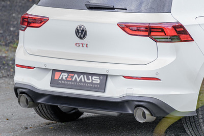 レムスのゴルフ GTI新型用スポーツマフラー発売…出力5.1hpアップと8.9kgの軽量化　阿部商会 画像