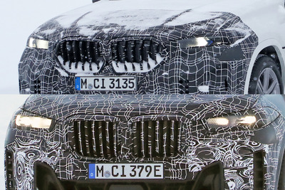 BMW X6 改良新型、量産型パーツを初装着!X5との違いは 画像