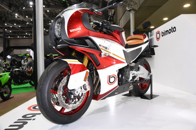 カワサキが輸入、ネオレトロなビモータ『KB4』は「機械でできた宝石」？…東京モーターサイクルショー2022 画像