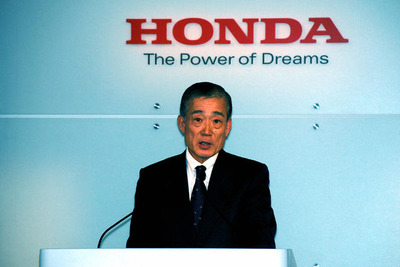 ホンダ年末会見 福井社長「何らかの支援でビッグ3を健全な体質に」 画像