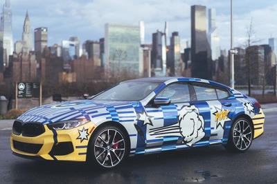 現代アートの巨匠がデザイン、BMW 8シリーズの限定モデルをチャリティオークション販売 画像