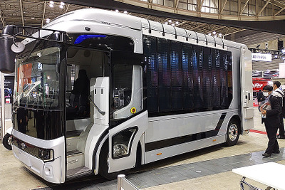 バスにもなるEVトラック、新工場も準備：EVモーターズ…ジャパントラックショー2022 画像