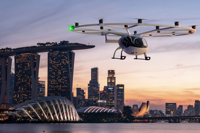 ドイツのボロコプター社、3年以内にシンガポールで「空飛ぶタクシー」を実用化 画像