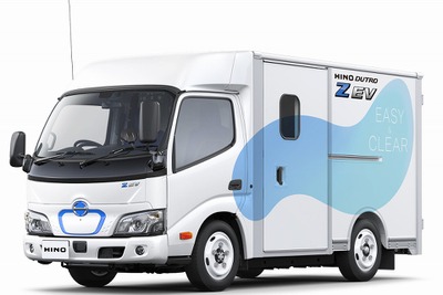 日野、小型EVトラック『デュトロ Z EV』発売…市街地宅配に最適な超低床モデル 画像
