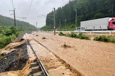 米坂線・今泉-米沢間は8月10日頃に再開予定…山形鉄道は一部再開　8月5・6日の鉄道運休情報 画像