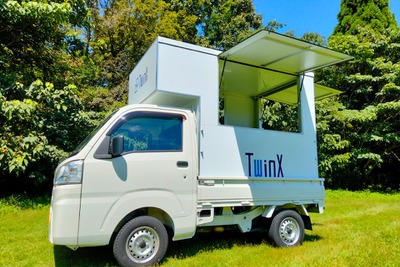 軽トラ専用キッチンカーシェル「TwinX」2タイプを発売…機能性と経済性重視 画像