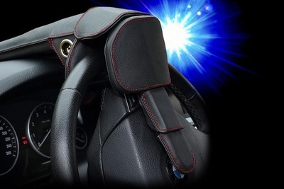 中国公安部Bクラス+認定錠、盗難防止ステアリングロック登場 画像