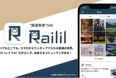 JR西日本グループが鉄道マニア向けにSNSアプリ…iOS対応の『Railil』 画像