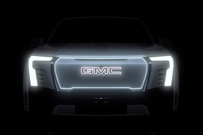 ハマー EV に続く電動ピックアップトラック、10月20日発表へ…GMC 画像