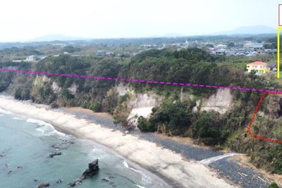 日南線・大隅夏井-志布志間の復旧は2023年春頃の見込み…長さ5m、高さ15mの範囲で築堤崩壊 画像