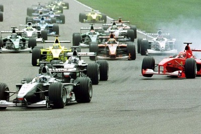 【F1ドイツGP リザルト】シューマッハのコースアウト・シーン---写真8点 画像