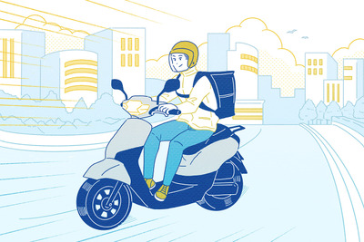 UberEatsや出前館の配達員にバイクをお届け、ホンダが東京都23区でサブスク開始 画像
