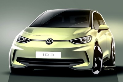 VWのコンパクトEV『ID.3』に改良新型、航続2％向上へ…2023年春実車発表予定 画像