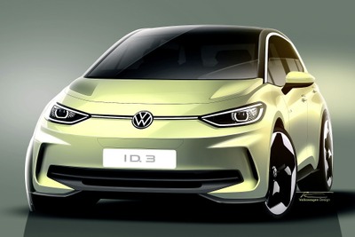 VWのコンパクトEV『ID.3』に改良新型、航続2%向上へ…2023年春実車発表予定 画像