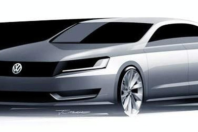 VWの新型ミドルセダン…イメージスケッチ公開 画像