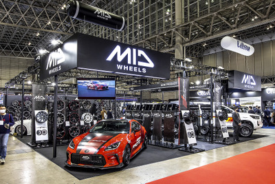 デザインの進化が止まらない!「MID」ホイールは全方位の車両に斬新さをプラスする…東京オートサロン2023 画像