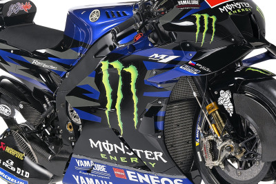 モンスターエナジー＆ヤマハカラーが融合！MotoGP 2023年マシン『YZR-M1』を披露 画像