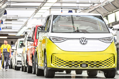 VWのEVミニバン『ID.Buzz』、欧州受注が2万6600台に　2022年 画像