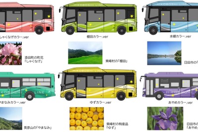日田彦山線BRTの電気バスが試験走行へ…当面は一般道を走行　3月7日から 画像