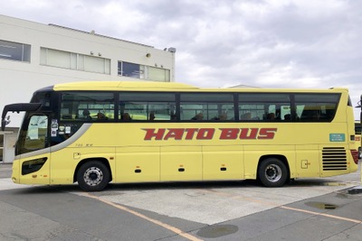 バイオ燃料使用の大型バス運行開始…はとバス 画像