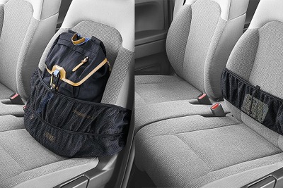 シートの背もたれに荷物を固定、メッシュネットで運転中の荷崩れ防止 カーメイト 画像