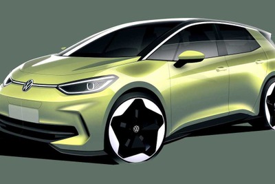 VWの小型EV『ID.3』改良新型、ティザー…今春実車発表へ 画像