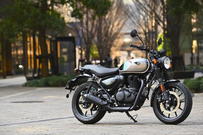 ロイヤルエンフィールドが東・名・阪モーターサイクルショーで展示する『ハンター350』に小川勤が試乗!世界販売10万台の軽快シティランナー 画像