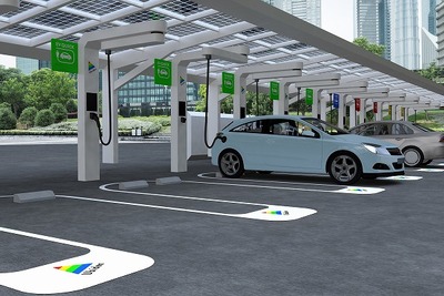 ユビ電が急速充電サービスに参入、2027年までに100か所 画像