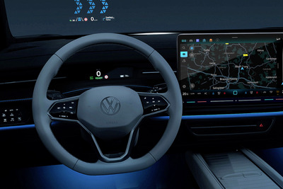 VWの新型EVセダン『ID.7』、内装の映像を先行公開---実車は間もなく発表へ 画像