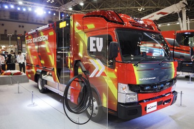 モリタ、日本初のEV消防ポンプ自動車出展…東京国際消防防災展2023 画像