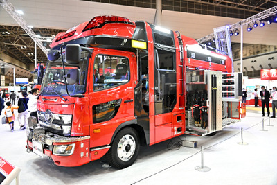 ヒーローの相棒、モリタの消防車キャビンはかっこいい…東京国際消防防災展2023 画像