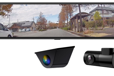 フロントカメラなしの後方特化型、録画機能付デジタルルームミラー発売…MAXWIN 画像