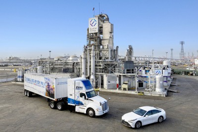 米トヨタ、グリーン水素の生成施設が完成…1日当たり『MIRAI』200台に供給可能 画像