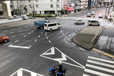 日本一危険! 東京の「熊野町交差点」…交通事故多発交差点マップ 画像