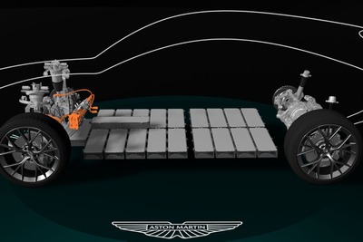 アストンマーティンの次世代高性能EV、車台のイメージスケッチ公開…2025年の発売めざす 画像