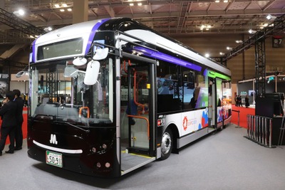 大阪で20台が稼働するEVバス:EVモーターズ…ジャパンモビリティショー2023 画像