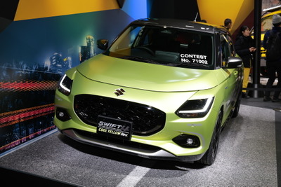新型『スイフト』の登場をマットイエローでアピール!スポーティさ強調…東京オートサロン2024 画像