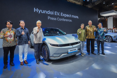 ヒョンデの小型EV『アイオニック5』、韓国との友好50周年記念限定車登場…インドネシアモーターショー2024 画像
