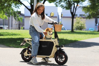 愛犬と旅する電動バイク『Doggie』を発売…愛犬家夫婦が考案 画像