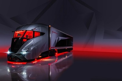 未来の新幹線？ いいえ、トラックです…米ケンワースがプロトタイプを発表 画像